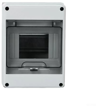 Filteilect Verteilerkasten für den Außenbereich, wasserdicht, IP65 bewertet, für montierte Installation, 5 Module, kleiner Sicherungskasten mit transparenter Abdeckung, ABS-Gehäuse für Villen