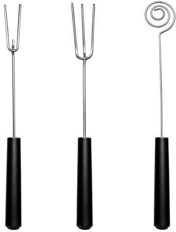 Lot De 3 Fourchettes À Chocolat Fourchettes À Fondue en Acier Inoxydable Couverts À Pralines en Chocolat Pour Chocolat, Fruits, Gâteaux, Bonbons Et Viande