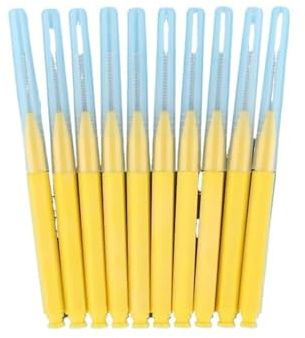 Interdentalborstar och tandtrådspinnar, Interdentalborstar 40 st Multicolor 0,4-1,2mm(Yellow 1.0mm-1.2mm)