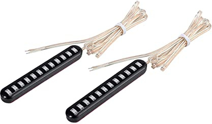 Iluminación de placa de matrícula Riloer impermeable Compatible con placa de matrícula de moto