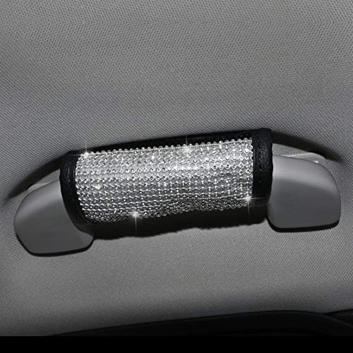 Bling Kristall Auto Dachgriff Abdeckung,Bling Bling Autozubehör Innenraum Frauen,Luxuriös Glitzer Diamant Universal Auto Innenraum Dekoration