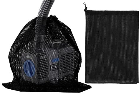 2 bolsas grandes de barrera de bomba de 45 cm x 45 cm, bolsa de filtro para bomba de estanque, para filtros biológicos de estanque