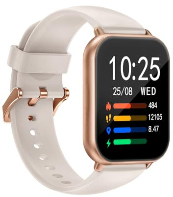 ASIAMENG Smartwatch Bluetooth per Android iOS Podometro Sport Cardiofrequenzimetro Tracker attività Intelligente Impermeabile IP68 Mestruale Musica Controllo