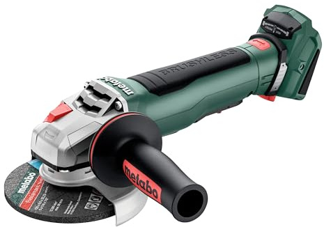 metabo Akku-Winkelschleifer WPB 18 LT BL 11-125 Quick, 18 V, 125 mm | Brushless Motor, Totmannschalter, M-Quick System, Schnellbremse, Flexbox, Ohne Akku und Ladegerät, Profi-Metallbearbeitung
