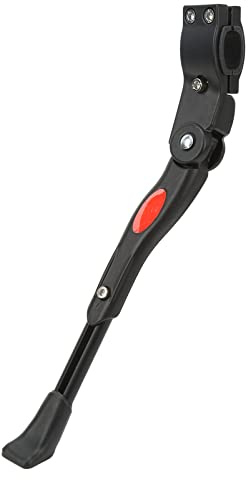 BuyWeek Fahrradständer, Aluminium Fahrrad Ständer Teleskopisch Fahrrad Seitenstütze rutschfest Verstellbar Hinterer Seitenständer für 24 bis 26 Zoll Fahrräder