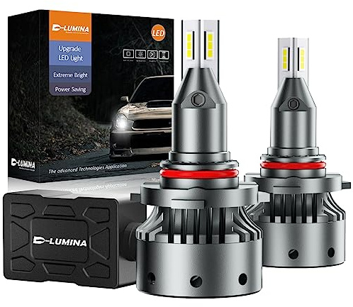 D-Lumina 9012-/HIR2-LED-lampor, 2 st. lentikulära lampor, 120 W, 20 000 lm, 6 500 K vitt ljus, version för projektor, ljusstark LED-strålkastarkonverteringssats, plug & play, anti-radiostörning