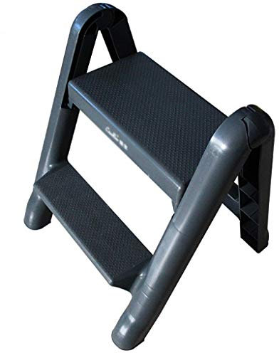 FLYIFE Tritthocker Kunststoff-Pedalleitern, Verstärkter Kunststoff-Leiterhocker, Umweltfreundliche Sicherheitsleiter, Autowaschanlage, Camping-Auto, Tragbare Leiter, Haushaltsleiter/49 X 58Cm