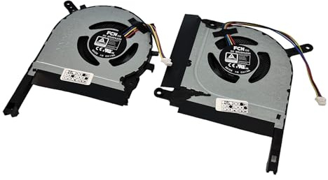 VoltaGuru CPU+GPU Lüfter Set für Asus TUF Gaming F15 FX506HC, FX506HCB, FX506HE, FX506HEB, FX506HF, FX506HM, FX566HC, FX566HM, F17 FX706HC, FX706HCB PN: DFS5K22B056738, DFS5K221153718, 13NR0600T05011