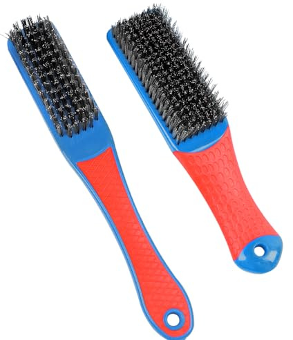 Wire Brushes for Cleaning,Stainless Steel Brush Wire Metal Brushes for Cleaning Rust Paint Removal Scrubbing(2 PCS)