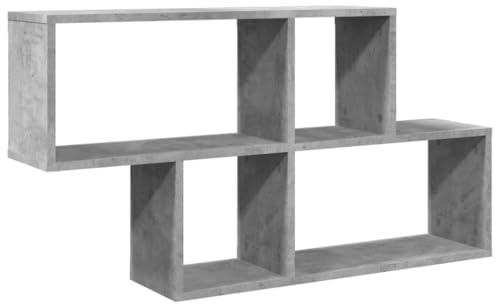 vidaXL Wandregal Betongrau 100x20x53 cm Holzwerkstoff