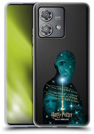 Head Case Designs Officially Licensed Harry Potter Voldemort Yew Wand Deathly Hallows XXXVIII Soft Gel Case Compatible With Motorola Edge 40 Neo 5G