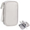 Kabeltasche, Kabeltasche Organizer, Tragbare Kabel Organizer Tasche, Reise Elektronik Zubehör Tasche, Reisekabel Organizer Doppelschicht für Accessories Handy Ladekabel Powerbank USB Karten - Grau