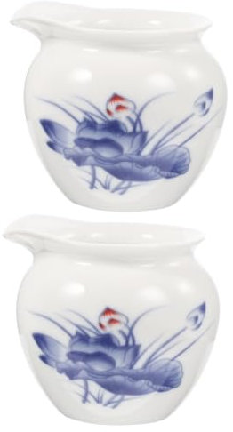 TOPBATHY 2pcs Ceramic Gravy Boat Sauce Jug and Milk Sauce Cup Gravy Container for Restaurant Condiment Bowls