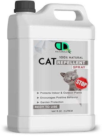100% Natural Cat Repellent, Safe & Effective -Prevents Scratching & Damage, Garden Protection,Encourages Positive Behavior,Easy to Use (5 Litter)