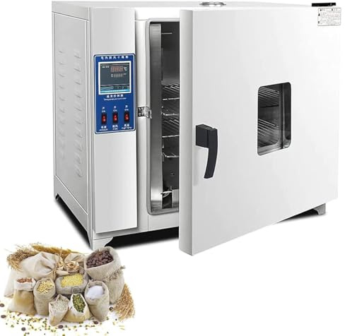LZDOYY Horno de Secado Industrial para Laboratorio, convección de Aire Forzado Digital Industrial, RT+10-300 °C, Revestimiento de Acero Inoxidable 16L-500W