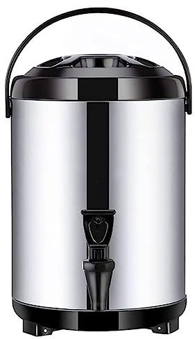 Dispensador de Bebidas aisladas, urna de Agua Caliente para Catering, dispensador de Bebidas Calientes de té de Acero Inoxidable con Grifo para café té Caliente, Leche fría, Jugo
