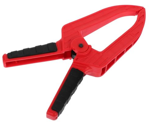 HOUDERCO Abrazadera para Carpintería en Forma Boca Larga, Ligera y Segura, Profundidad de Garganta 75mm y Apertura 50mm para Reparaciones y Herramientas