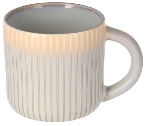 home&you - Kaffeetasse Soleil 550ml, Keramiktasse, Große Becher, Teetasse, Kaffeebecher, Steingut, Cappuccino XXL Jumbo Tasse, für Kaffee, Tee, Kakao - Beige