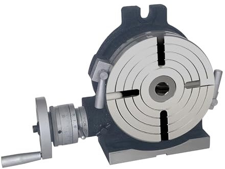5/6/8/10 Inch Dual-Purpose Rotary Table Indexing Head for Milling & Grinding Machines - Precision Disc Divider Tool (6in/150mm) for Enhanced Machining Efficiency