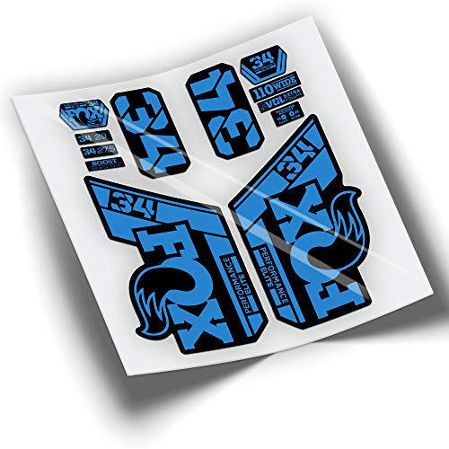 REF:VP419 Autocollants compatibles pour fourche FOX 34 Elite 2021-2025 MTB, autocollants, autocollants, vinyles pour vélo de montagne (ZUL 517)