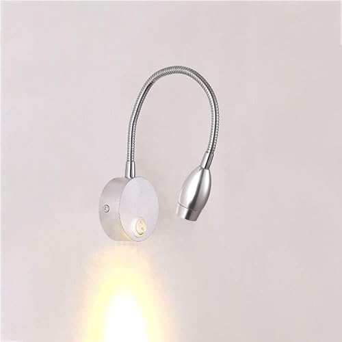 Lampada da Lettura, faretto da Parete, Luce da testiera, Montaggio a Parete, Comodino, Regolabile, Interruttore cablato, apparecchi di Illuminazione per Letto, Collo di Cigno per Camera da l