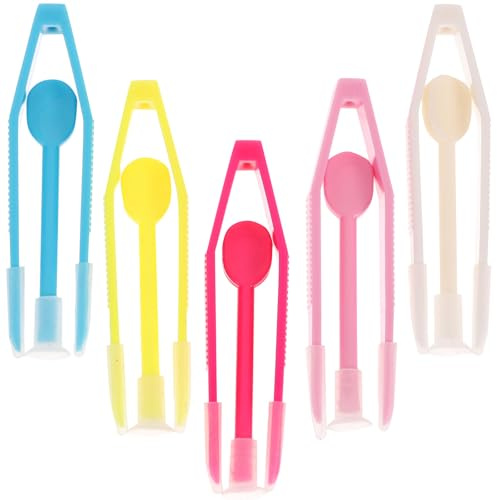 FOMIYES Coffret de 5 Étuis à Lentilles de Contact Colorés, Couleurs Assorties : Pince à Épiler Et Outils de Piston pour Une Insertion Et Un Retrait Faciles, Boîte de Rangement pour Accessoires pour