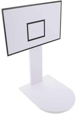 TOBBOMEY Kreativer Indoor Basketballkorb mit PVC mülltonnenständer Mini Basketballständer für Erwachsene Geräuschloses Wurfspiel für Büro und Zuhause Einfach Montierbarer Basketballkorb