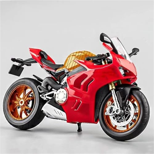 För Panigale V4S Alloy Diecast Scale Motorcycle Model Terrängmotorcykel Dekoration Barnpresent 1:9