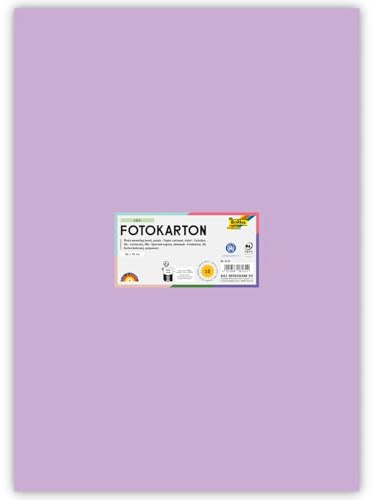 Fotokarton 10 Bogen, 300 g/qm, 50x70 cm (Lila)