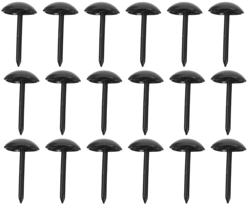 PHENOFICE Clous de Tapissier Vintage en Fer 500 Pièces Noir 13 MM X 7 MM pour Meubles, Chaises et Projets de Bricolage Style Rétro