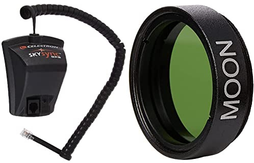 Celestron 93969 SkySync GPS Accessory - Black & 94119-A 1.25 Inch Moon Filter