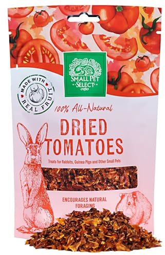 Small Pet Select Natural Dried Tomato Treats for Rabbits, Guinea Pigs, Hamsters, Gerbils, Mice & Rats, 56g