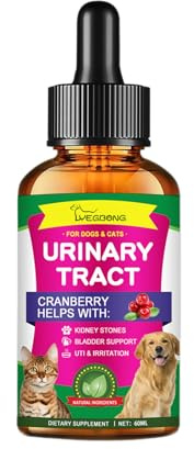 Ruarby Cranberryöl Zur Unterstützung Der Harnblase Bei Hunden. Harnwegsinfektionen Bei Welpen Und Kätzchen. Beruhigt Die Harnwege Bei Älteren Hunden