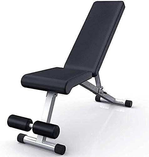 BOSHYUM Fitnessstuhl, Hantelbank, Trainingsbank, Hantelbank, verstellbare Hantelbank, Flachbank, Schräg-/Neigungsbankdrücken zum Heben von Sit-ups, zusammenklappbares Heim-Fitnessstudio