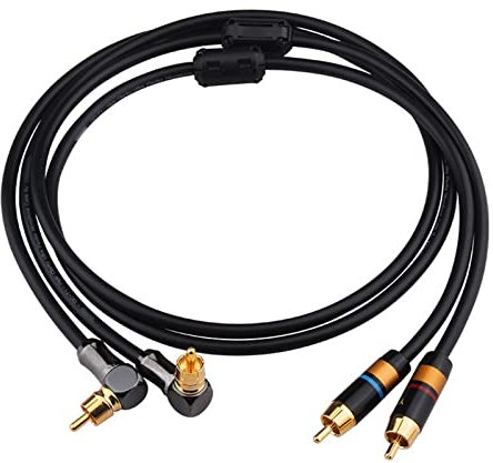 DREEK Câble audio TV DVD Haut-parleur Subwoofer Amplificateur Câble OFC tressé(1m)