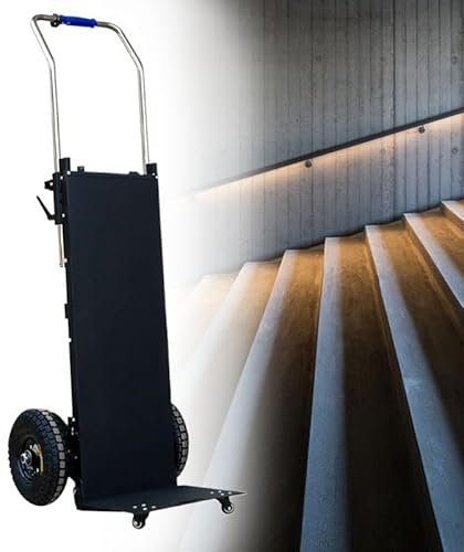 WEIMILOR Elektrischer Treppensteiger-Sackkarre, Rollwagen zum Bewegen, 200 kg Tragkraft, robuster, zusammenklappbarer Treppensteigerwagen, Handwagenmotor, batteriebetrieben