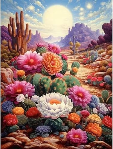 Puzzle 1000 pezzi Adulti, Giochi Educativo e Giocattoli Sfida, Puzzles Divertenti per Uomo e Donna, jigsaw puzzle Adulti Regalo, Tema:Cactus succulento del deserto