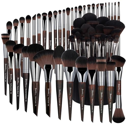 Bueart Design 38Pcs Professional Makeup Brushes Set,Extra Large Holder