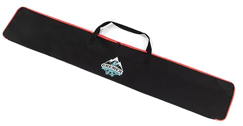 GREMEX Skitasche - Skisack für 1 Paar Ski - wasserdichte Skitasche - Robuster Leichte Ski Tasche - Ergonomisch Skisack - Skisack Alpinski - Kompakte Skisack Skitasche Alpin - Ski Zubehör
