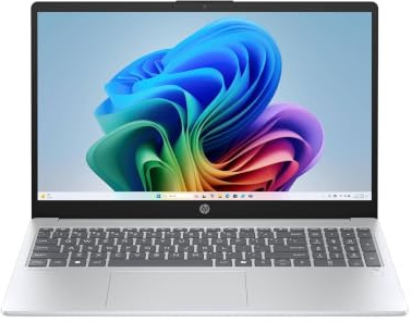 HP OmniBook 3 15-fn0002sl, Notebook, (Processore AMD Ryzen AI 5 330, 16GB RAM, 1TB SSD, Windows 11), Copilot+ PC, Multitasking, Computer portatile, Tastiera Italiana QWERTY, Argento