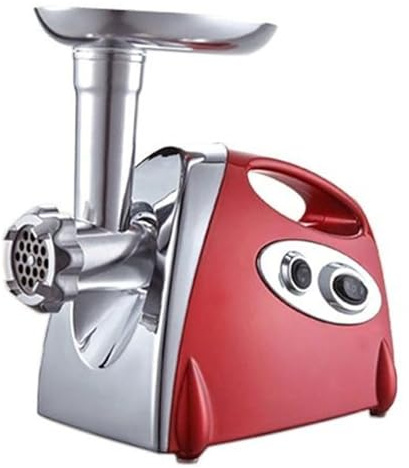 Tritacarne elettrico, insaccatrice per salsicce da 800 W, passapomodoro multifunzionale per uso domestico con 3 piastre di taglio, tubo e kit per insaccatrice