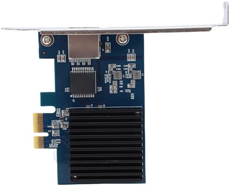 XUMIUZIY 10G PCIe Nätverkskort, 10Gbps Ethernet-adapter med RTL8127 Chipset, PCI Express Gen 4 X1, 10G 5G 2,5G 1G 100Mbps 10Mbps Multi Speed ​​Support