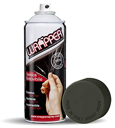Wrapper Spray, abziehbar, Camouflage, Grau/Grün