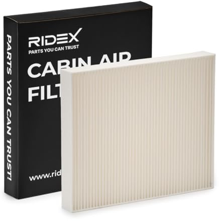 RIDEX 424I0237 Innenraumfilter Pollenfilter Höhe: 36 Breite: 204 Länge: 242 Kompatibel mit VW Golf 7 Schrägheck 5G1, BQ1, BE1, BE2 Golf 6 5K1 POLO 9N, OPEL Corsa D Schrägheck S07, AUDI