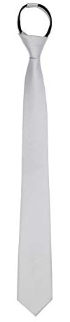 WANYING Reißverschluss Krawatte 6cm Schmalen Krawatte für Herren Vorgebunden Security Sicherheits Krawatte Casual Business Länge 48cm - Einfarbig