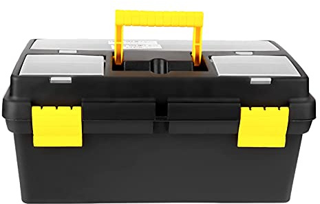 Tool box/tool case, lockable removable tool box for storage boxes 39.5x21.5x18.5cm