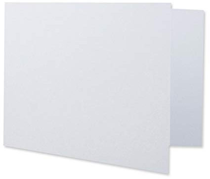 FarbenFroh by GUSTAV NEUSER 25x Faltkarten DIN A7 quer in Hochweiß (Weiß) - 10,5 x 7,4 cm - Grammatur: 240 g/m² - Kleine Doppelkarten blanko zum Selbstgestalten und Bedrucken