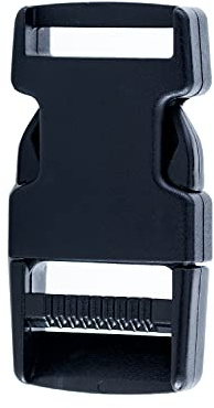 sunmondo Steckschnallen Steckverschluss, Kunststoff Klickverschluss, Klippverschluss, Steckschließer, Steckschnalle, Ersatzschnalle, Buckle für Rucksack, Klippverschlüsse für Rucksack (2, 50mm)