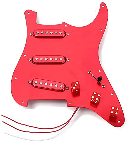 Geladenes Schlagbrett Vorwändig Geladen SSS. Pickguard Alnico V Pickups Für Stratocaster Guitar Vorverdrahtetes geladenes Schlagbrett