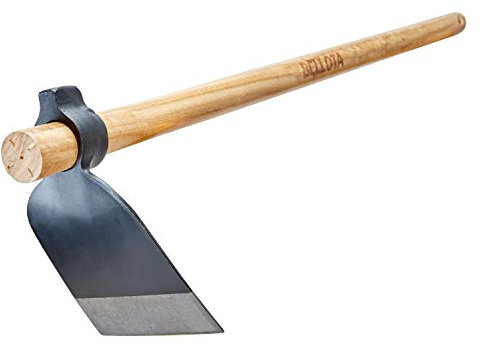 Bellota HOE85BW1000AP - Houe Forgée à Bord Droit - Système Anti-rotation - Manche en Bois issu de forêts gérées durablement et de sources contrôlées (PEFC/14-35-00020)